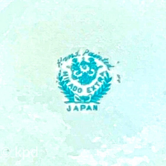 Vintage 3 Pc Sugar & Creamer Mikado Extra Hand Painted, including Gold Beading - Picture 10 of 10